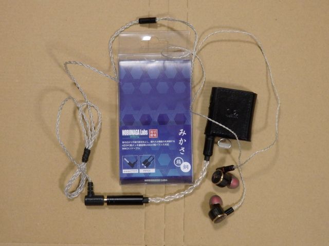 SHANLING M0Pro 4.4mm AdapterとNOBUNAGA Labs みかさ