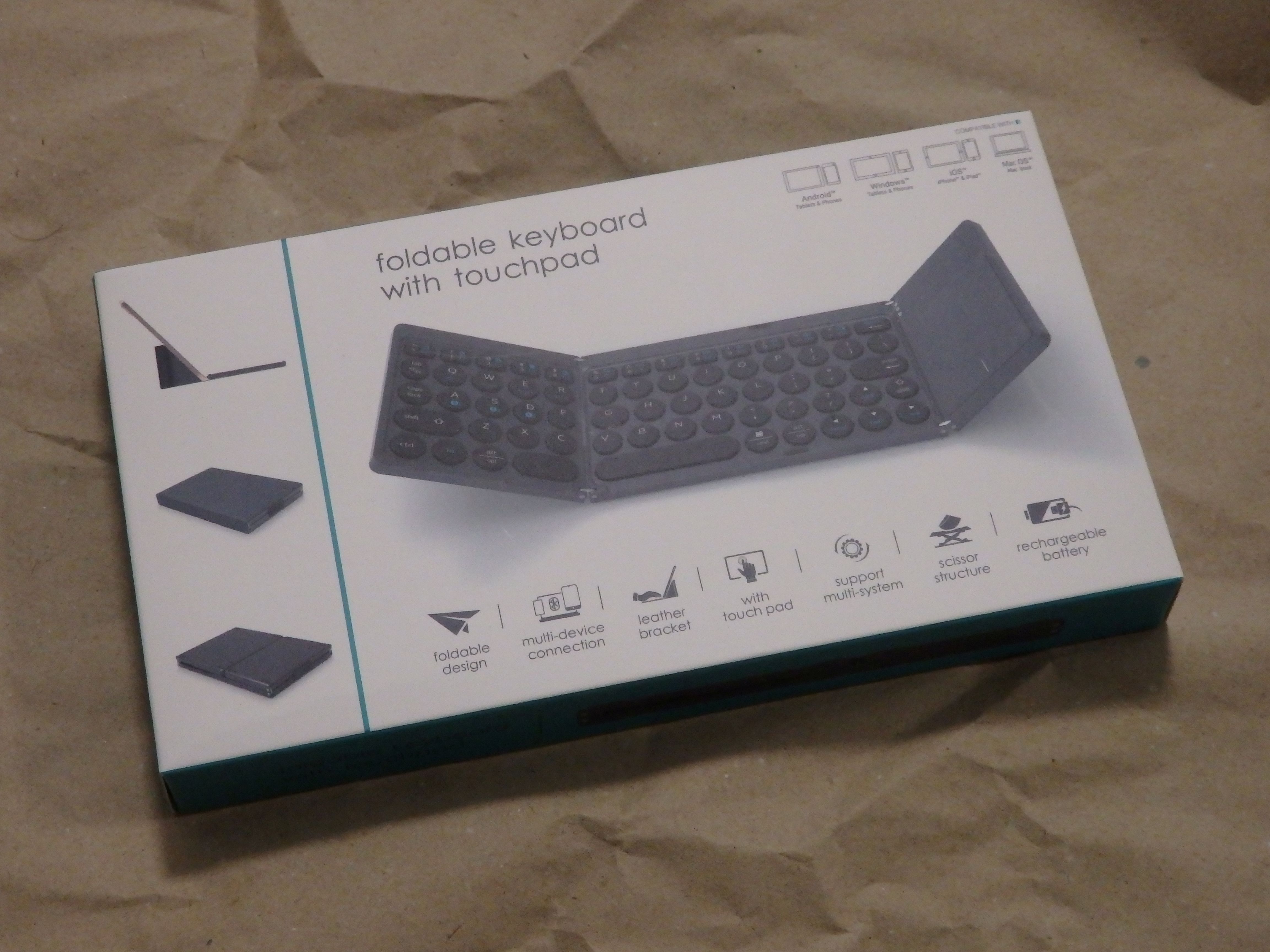 KF86 MAX タッチパネル付き折りたたみワイヤレスキーボード